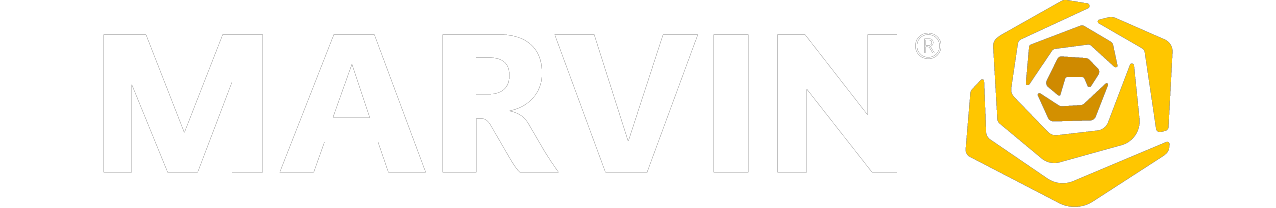 Marvin Windows logo on black background