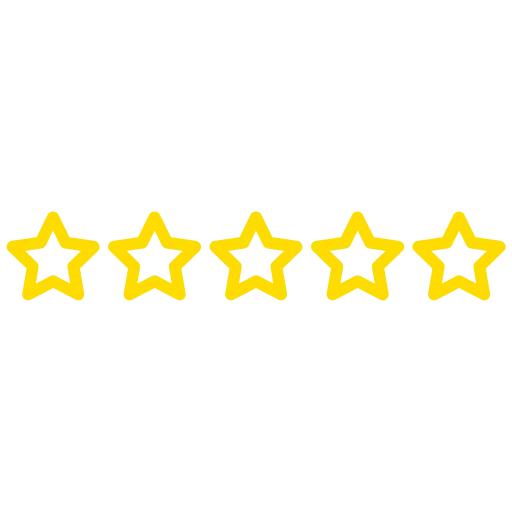 5 star review rating badge